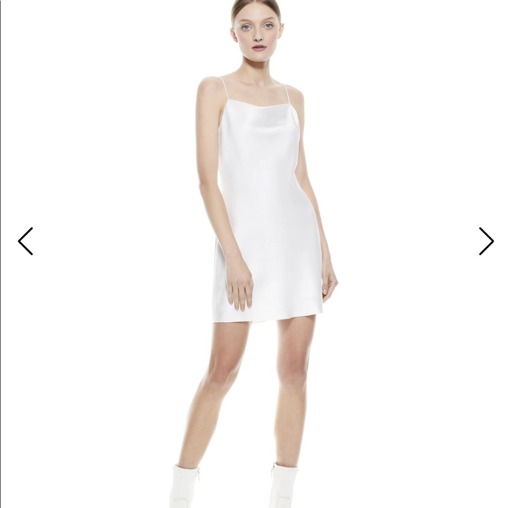 Alice and Olivia Classic White Slip dress size 4